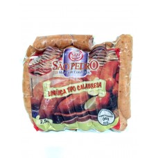 LINGUICA CALABRESA SAO PEDRO 2,5 KG -  CX 15 KG