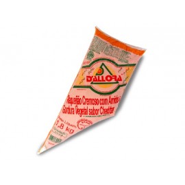 REQUEIJAO CHEDDAR DALLORA BISNAGA 1,8 KG -CX8