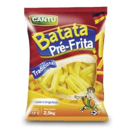 BATATA PALITO  CANTU 2,5 KG-CX 4 PACOTE