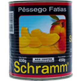 PESSEGO FATIADO SCHARAMM 450GR-CX 12